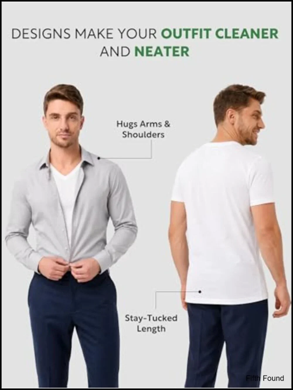 Bamboo Rayon V-Neck Undershirts 3 Pack Moisture-Wicking Stay-Tucked T-Shirts